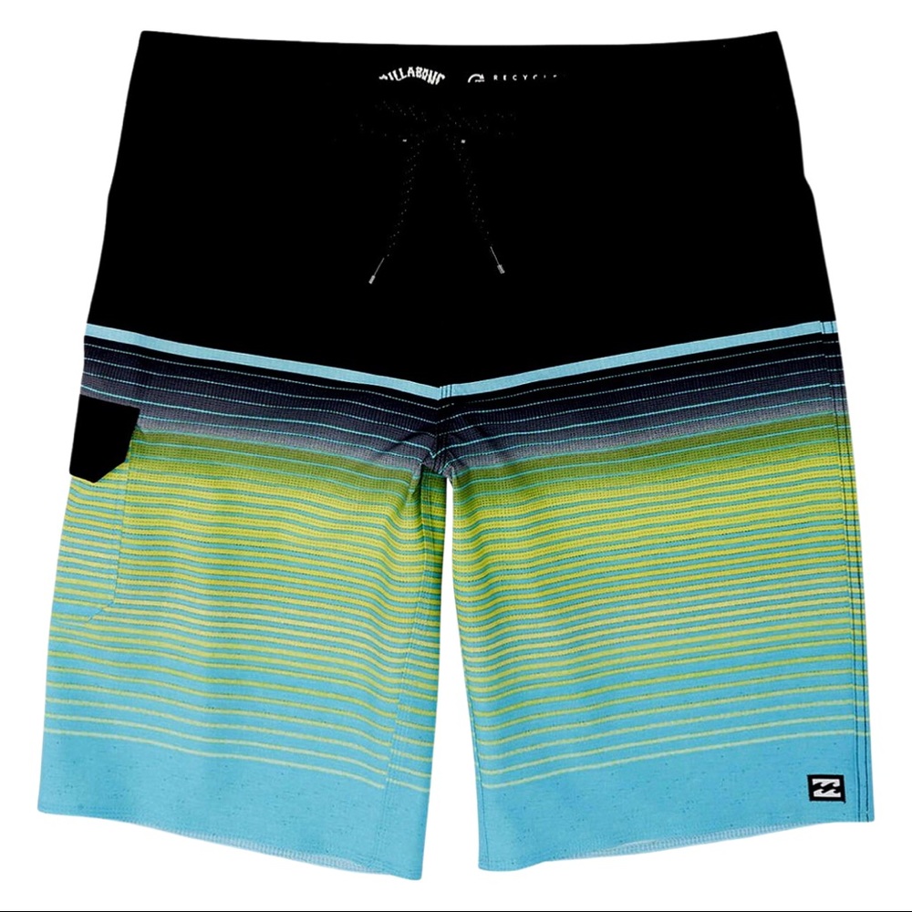 NEW BILLANBONG MEN’S ALL DAY 20 “ SWIM BOARDSHORT Color Aqua Sz 32 Regular P $50
